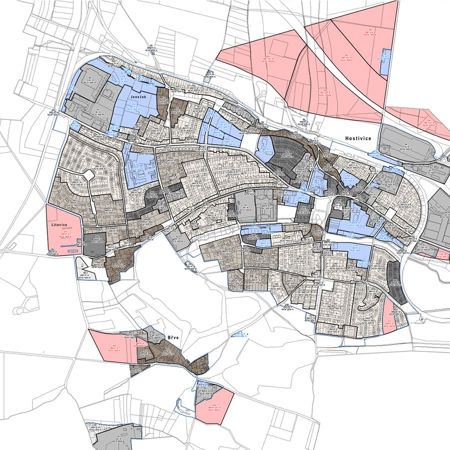 Schéma prostorového uspořádání
